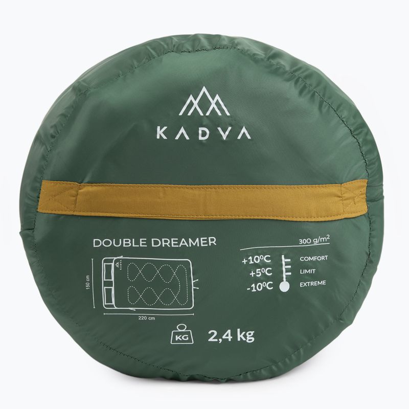 Dvouosobový spací pytel KADVA Double dream green 10