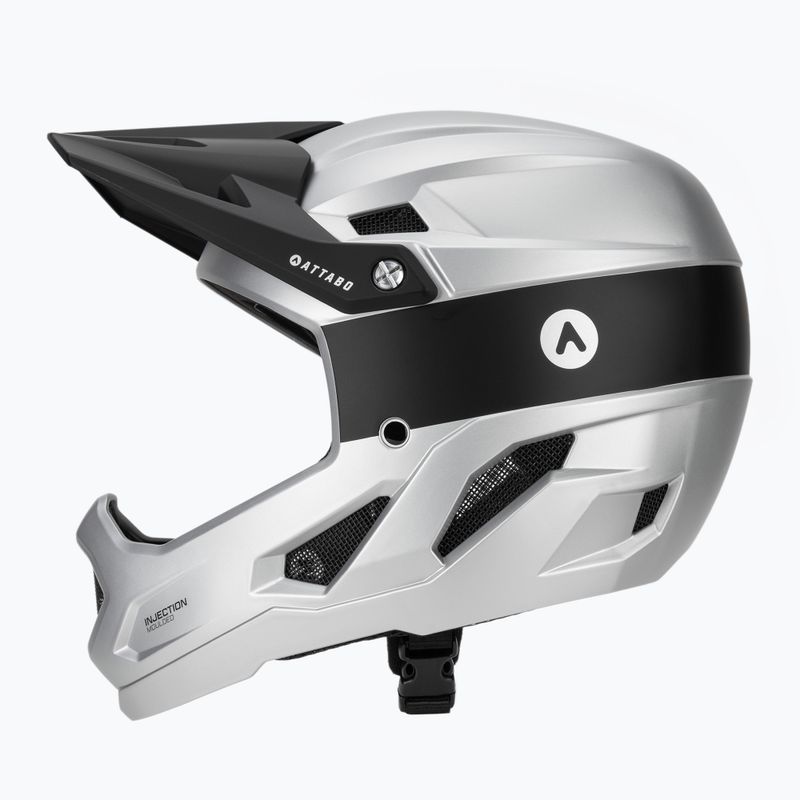 Cyklistická helma ATTABO State 1.0 full face silver 3