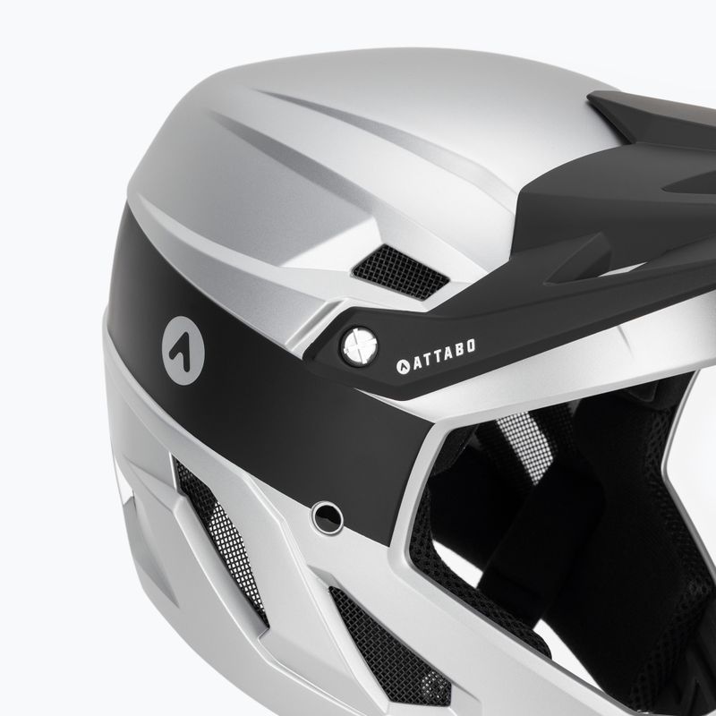 Cyklistická helma ATTABO State 1.0 full face silver 7
