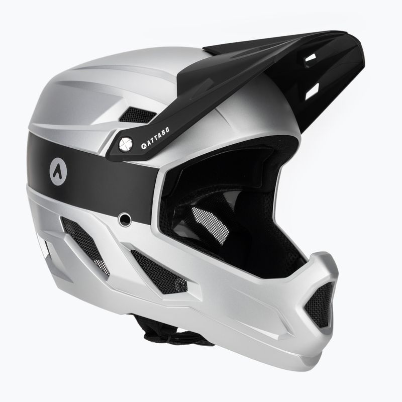 Cyklistická helma ATTABO State 1.0 full face silver 9