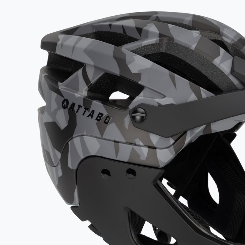 Cyklistická helma ATTABO  State 2.0 full face gray 10