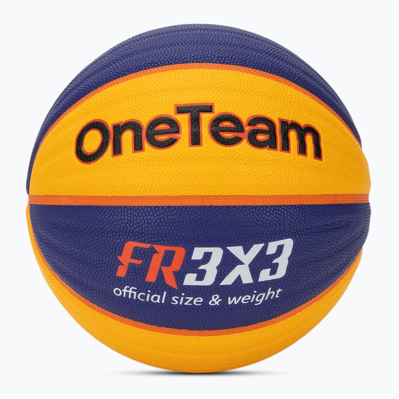 Basketbalový míč OneTeam Rim Rush Fiba 3x3 blue