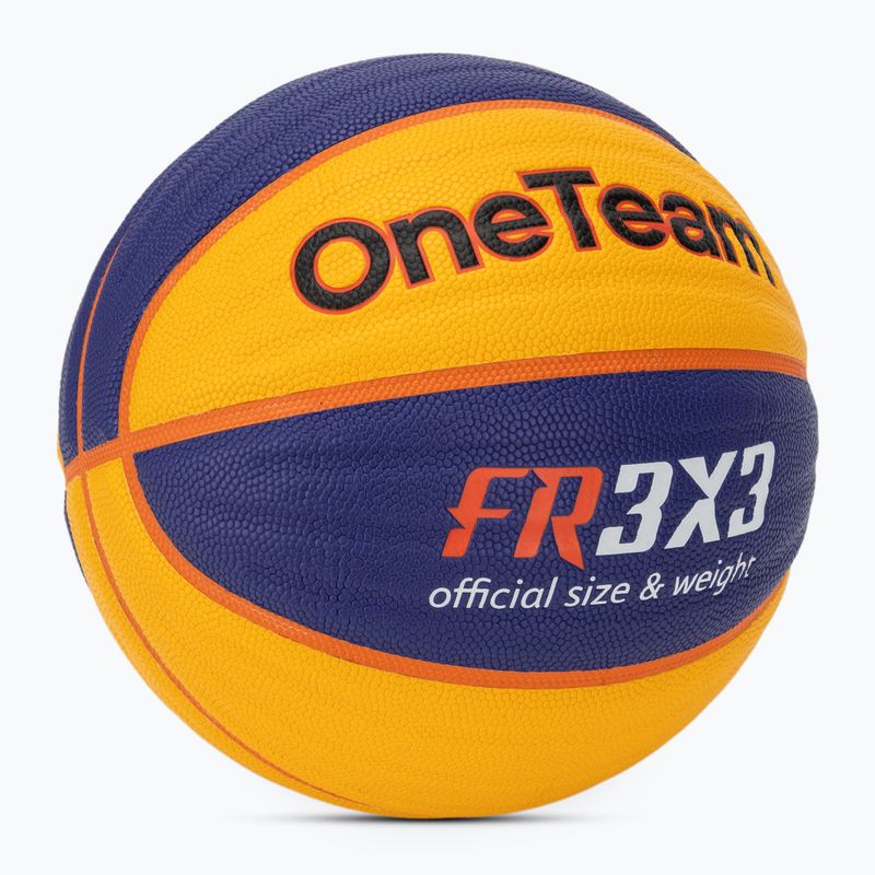 Basketbalový míč OneTeam Rim Rush Fiba 3x3 blue 2
