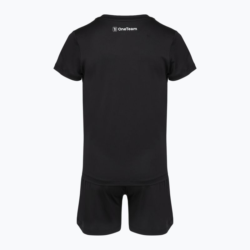 Dětská fotbalová sada OneTeam Precision Set dres a šortky černá 7