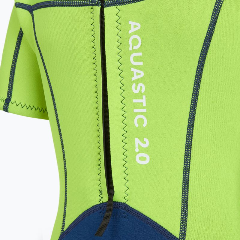 Dětský plavecký neopren  AQUASTIC Wavey Jrb 2 mm green/navy blue 6