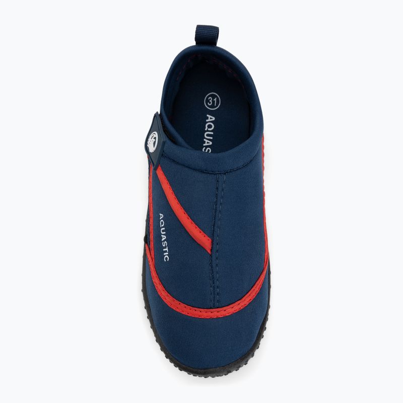 Dětské boty do vody AQUASTIC Nino navy blue/red 5