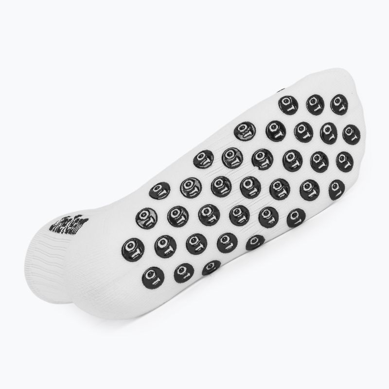 Dětské fotbalové ponožky OneTeam Precision Grip non-slip 2-pack white 5