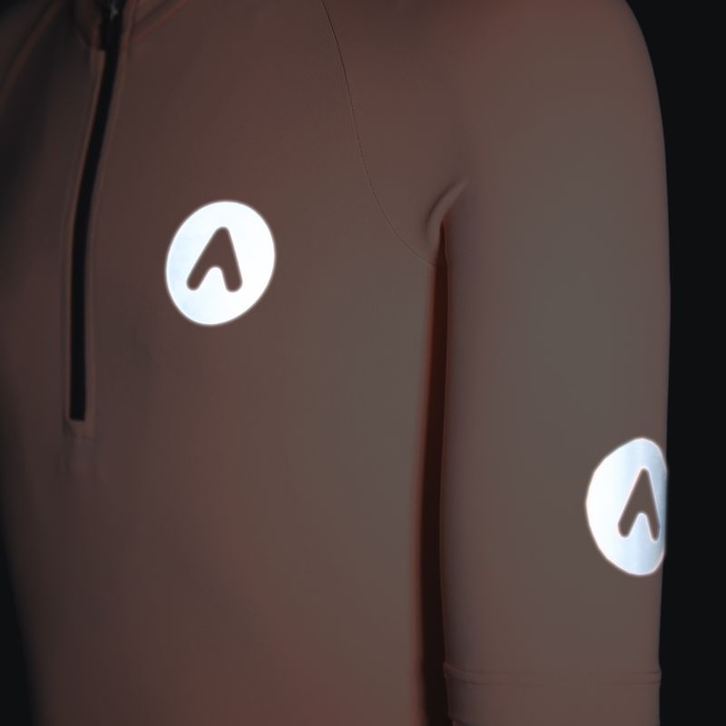 Dětské cyklistické tričko ATTABO TEVRA JR krátký zip růžové 14