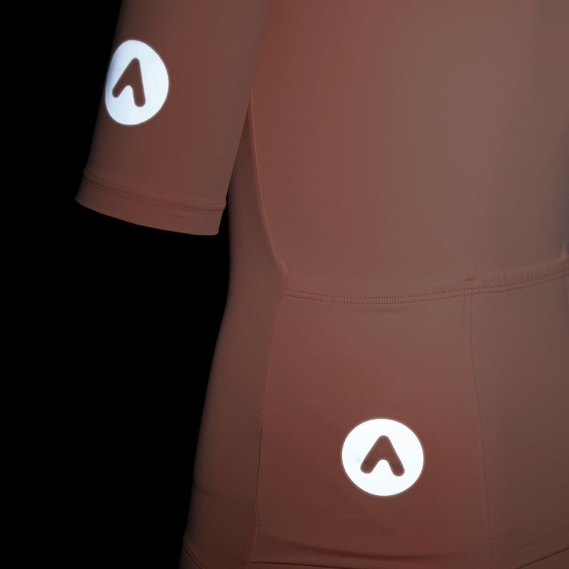 Dětské cyklistické tričko ATTABO TEVRA JR krátký zip růžové 15