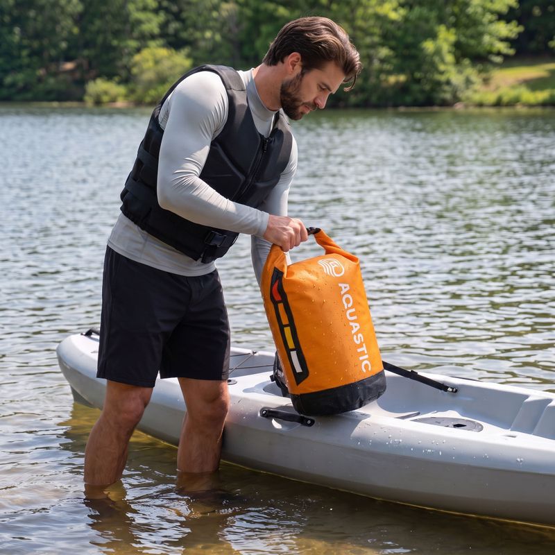 Vodotěsný vak AQUASTIC Dry Bag 20 l Nylon/TPU orange 2