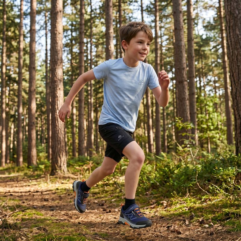 Dětské trekkingové tričko KADVA Merivra merino modré 10