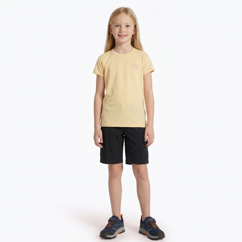 Dětské trekové tričko KADVA Merivra merino peach 4