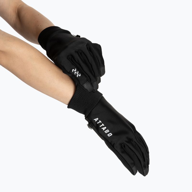 Cyklistické rukavice ATTABO LOREEF GLOVES větruvzdorné zateplené black 4
