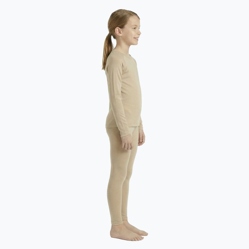 Dětská sada termoprádla WOOLCANO Merino SET0683 beige 2