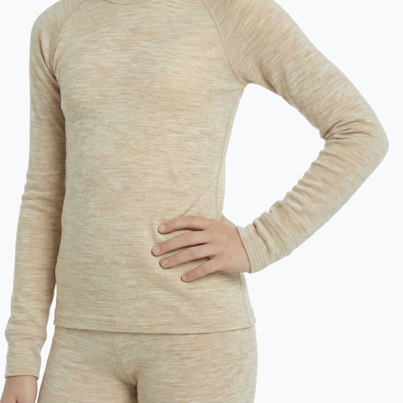 Dětská sada termoprádla WOOLCANO Merino SET0683 beige 4