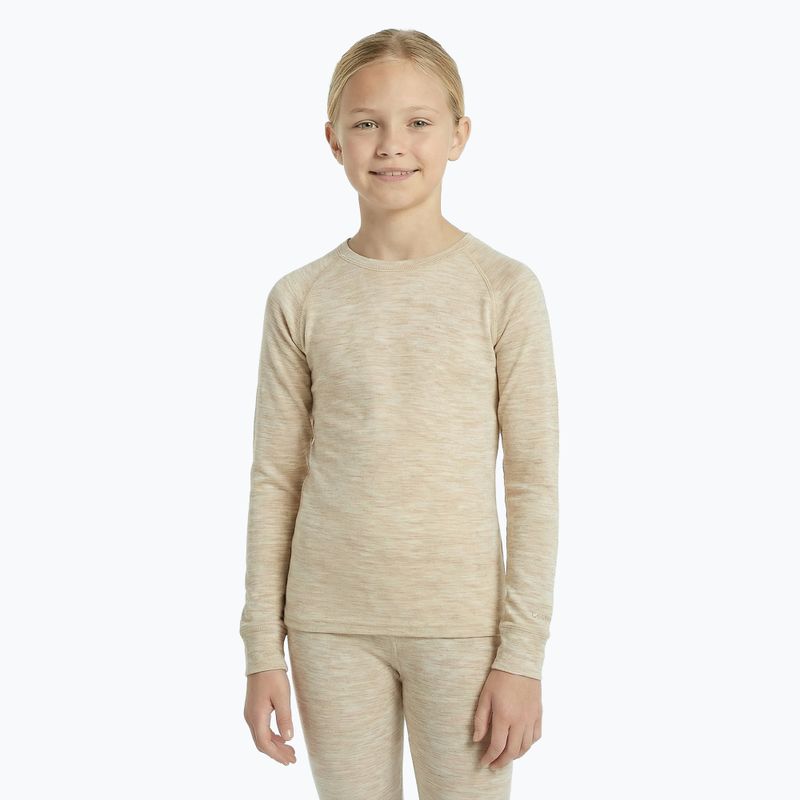 Dětská sada termoprádla WOOLCANO Merino SET0683 beige 5