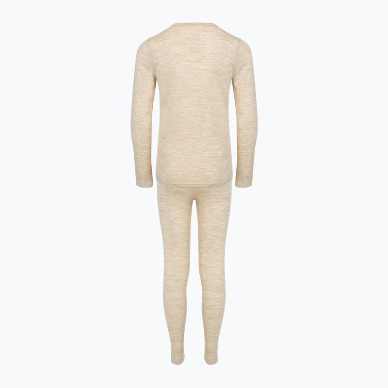 Dětská sada termoprádla WOOLCANO Merino SET0683 beige 9