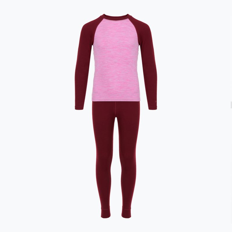 Dětská sada termoprádla WOOLCANO Merino SET0982 purple 8