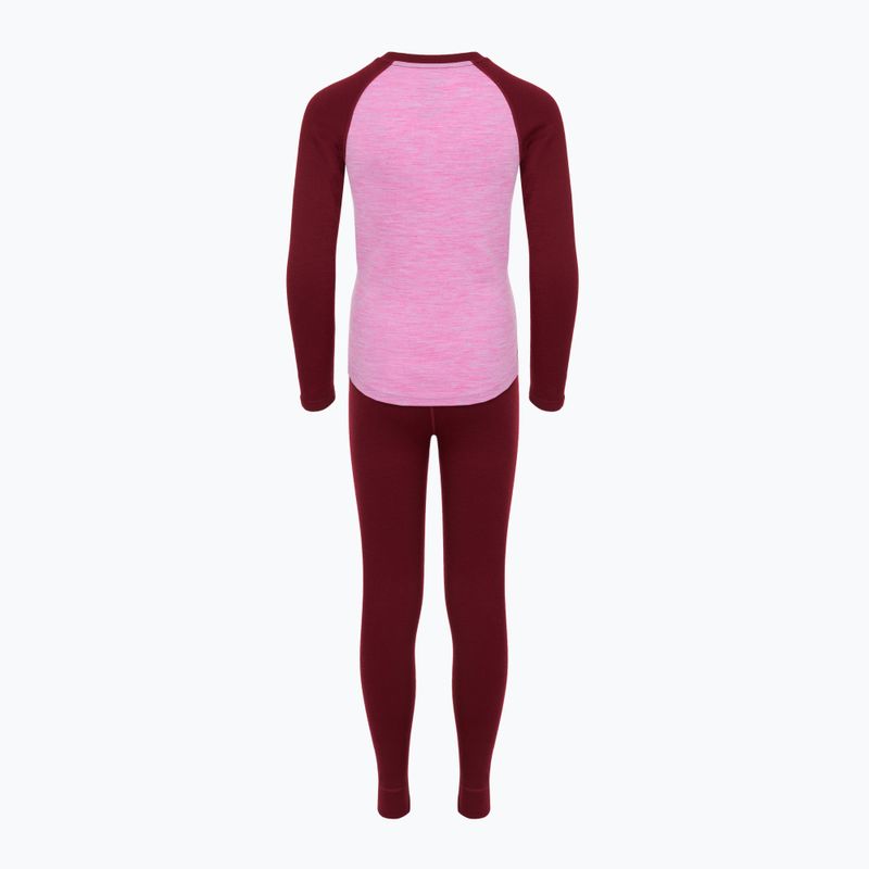 Dětská sada termoprádla WOOLCANO Merino SET0982 purple 9