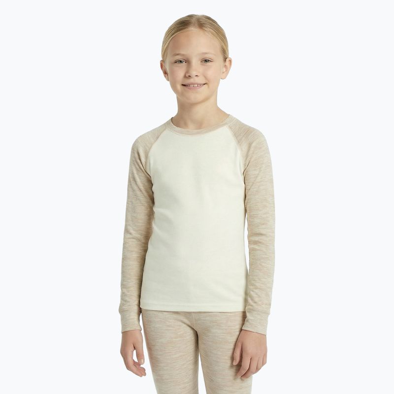 Dětská sada termoprádla WOOLCANO Merino SET0982 beige 5