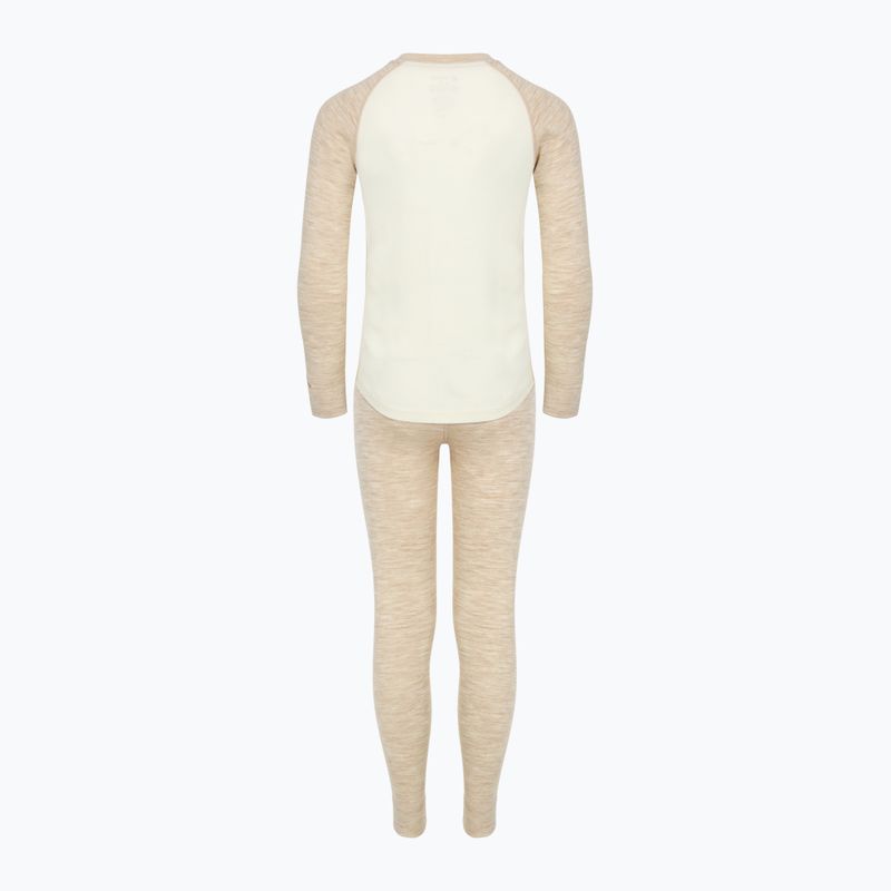 Dětská sada termoprádla WOOLCANO Merino SET0982 beige 9