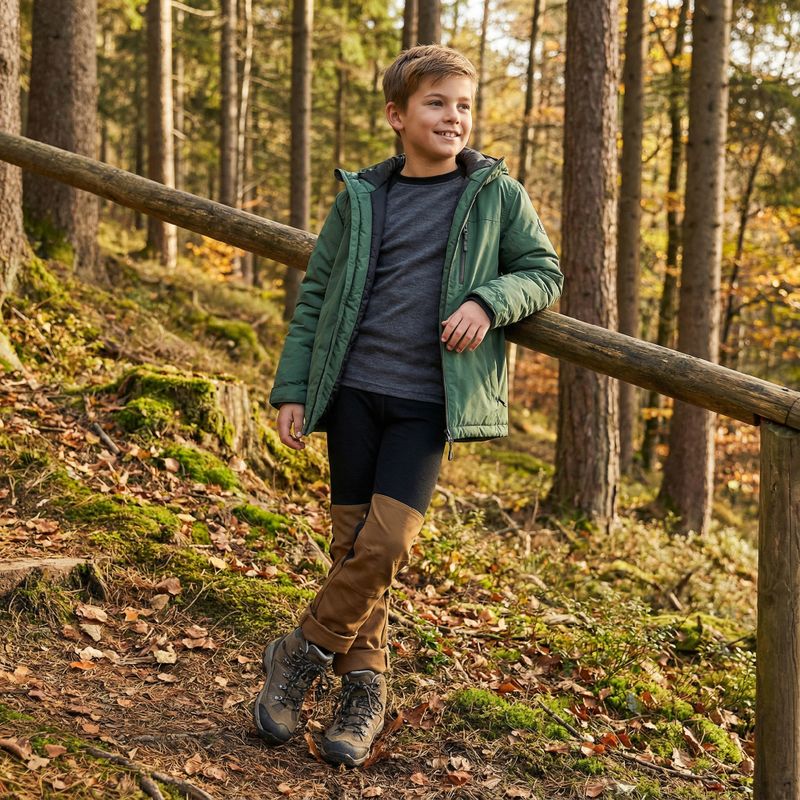 Dětská sada termoprádla WOOLCANO Merino SET0982 grey 7