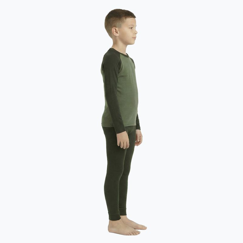 Dětská sada termoprádlaWOOLCANO Merino SET0982 khaki 2