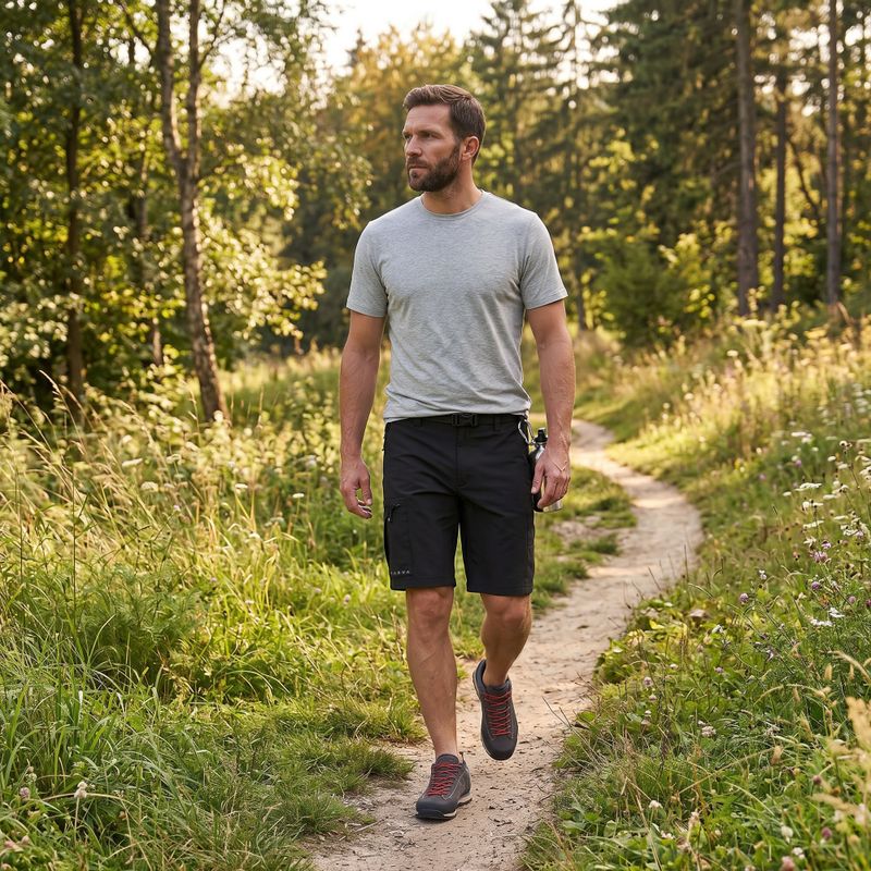 Pánské trekové tričko KADVA Merivra merino green 5