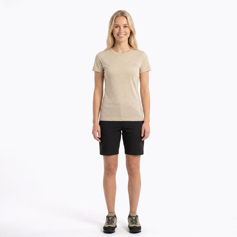 Dámské trekové tričko KADVA Merivra merino beige 4