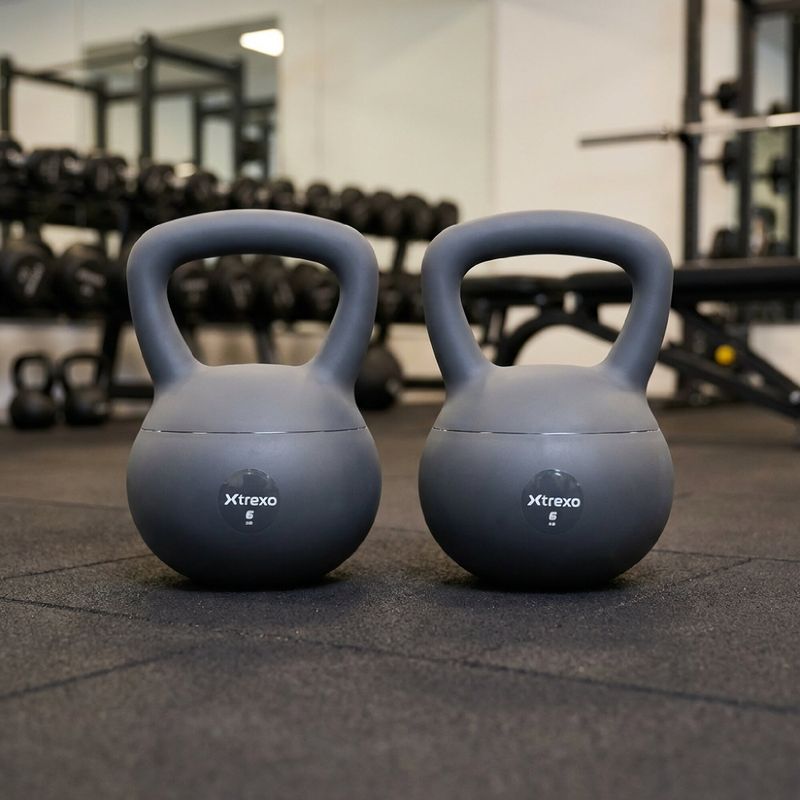 Měkký kettlebell XTREXO 4 kg grey 5