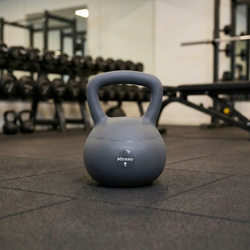 Měkký kettlebell XTREXO 8 kg grey 5