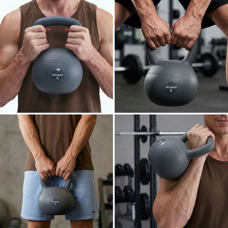 Měkký kettlebell XTREXO 8 kg grey 6