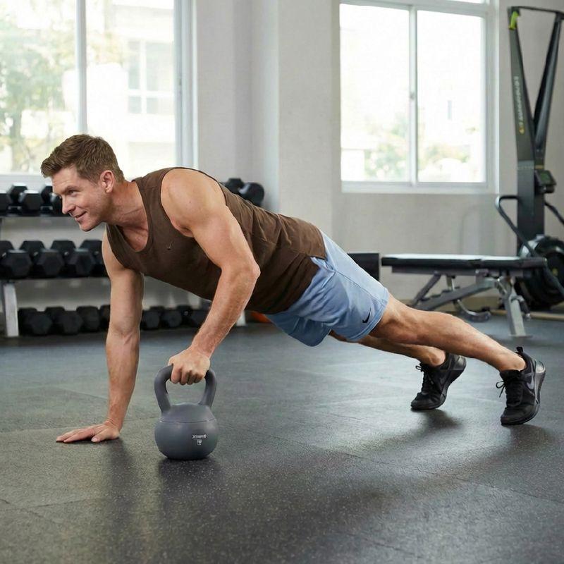 Měkký kettlebell XTREXO 10 kg grey 3