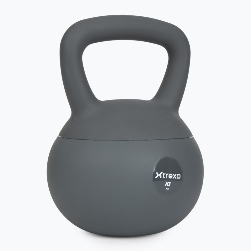 Kettlebell SOFT XTREXO 10 kg šedý