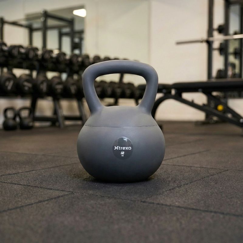 Měkký kettlebell XTREXO 12 kg grey 5