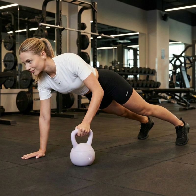Kettlebell SOFT XTREXO 4 kg fialový 3