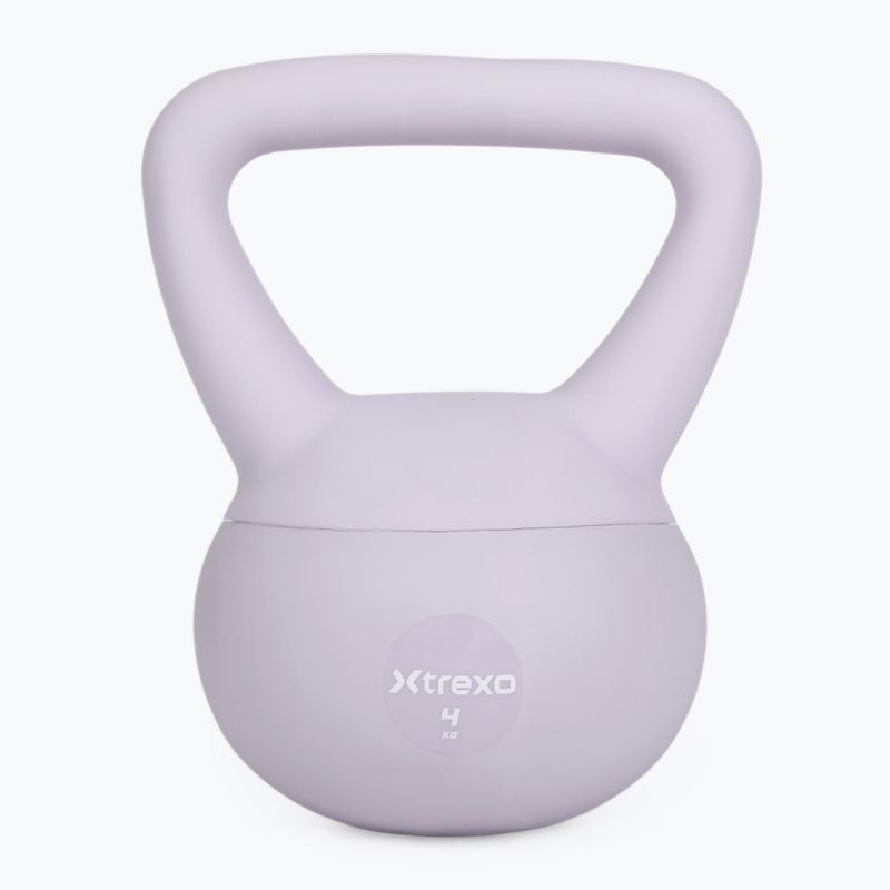 Kettlebell SOFT XTREXO 4 kg fialový