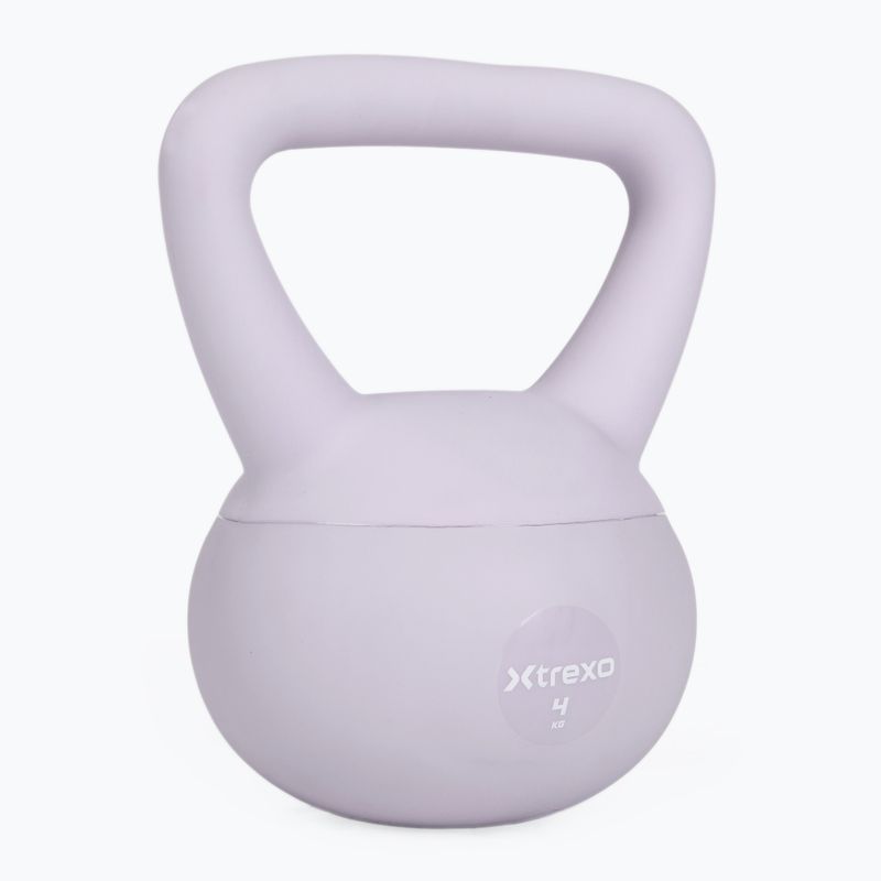 Kettlebell SOFT XTREXO 4 kg fialový 7