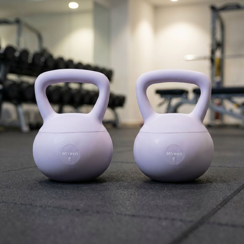Měkký kettlebell XTREXO 6 kg purple 5
