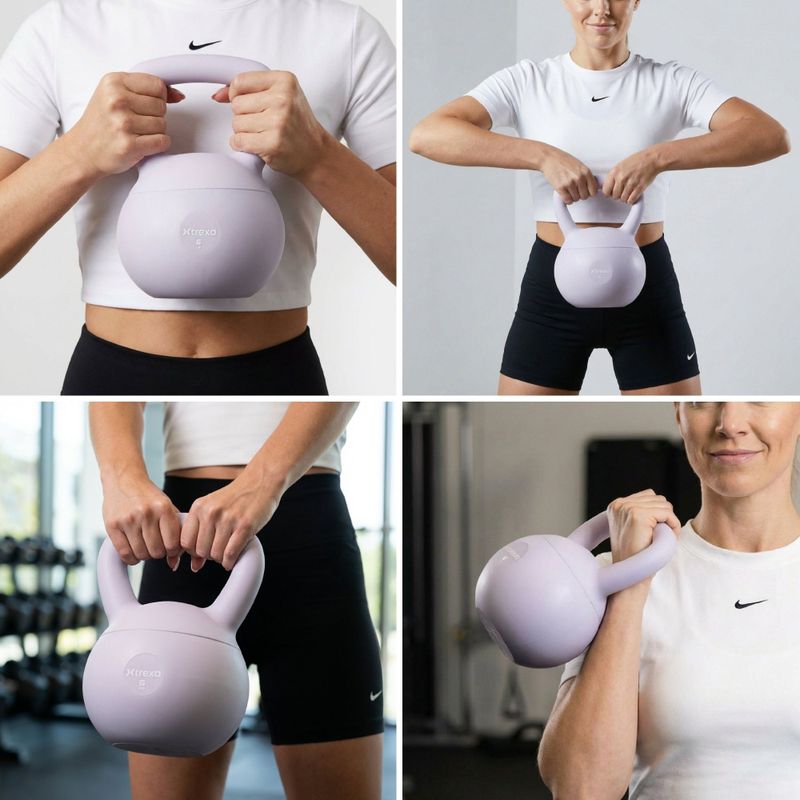 Měkký kettlebell XTREXO 6 kg purple 6
