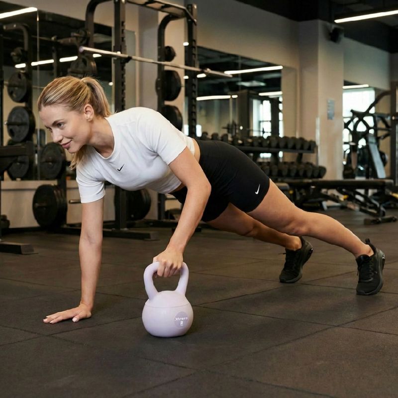 Kettlebell SOFT XTREXO 8 kg fialový 3