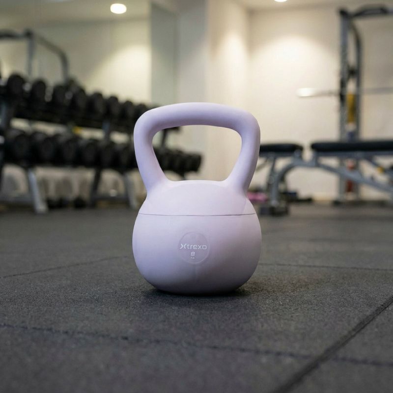 Měkký kettlebell XTREXO 8 kg purple 5