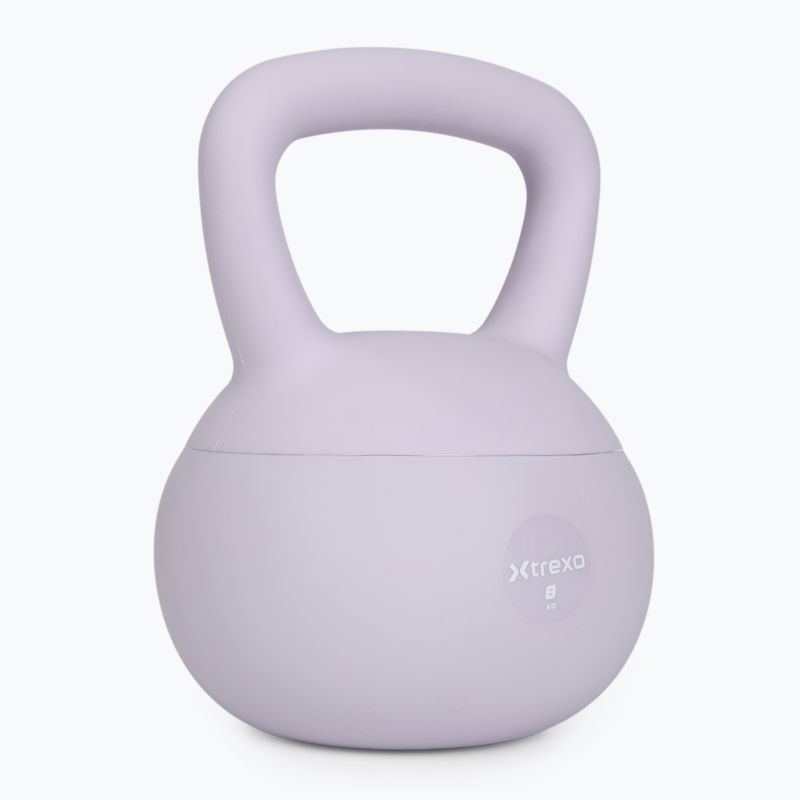 Kettlebell SOFT XTREXO 8 kg fialový