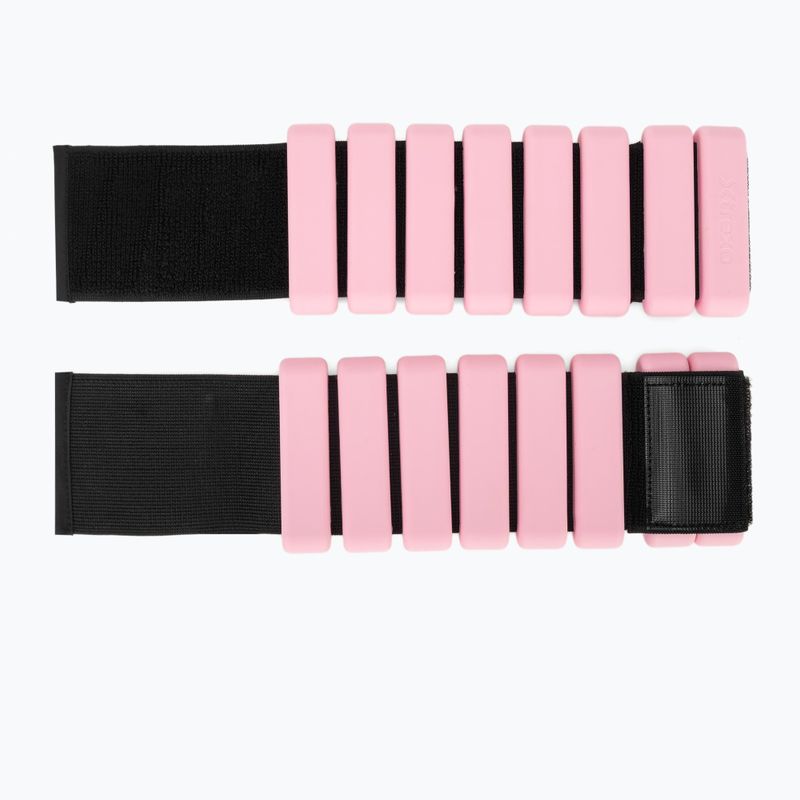 Závaží na kotníky a zápěstí  XTREXO SCULPT 2 x 1 kg pink 4