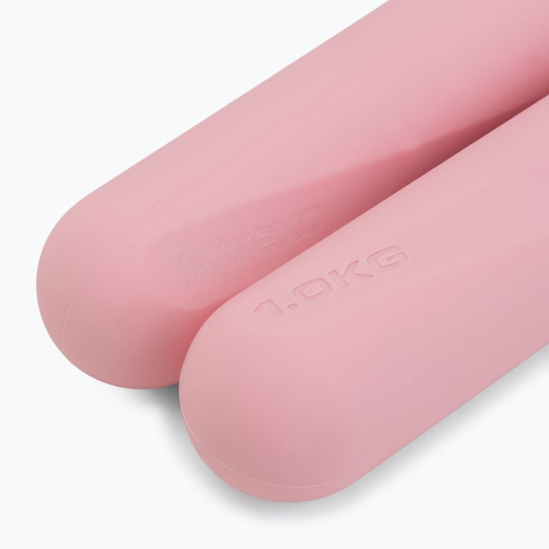 Sada činek XTREXO SCULPT 2 x 1 kg růžová 10