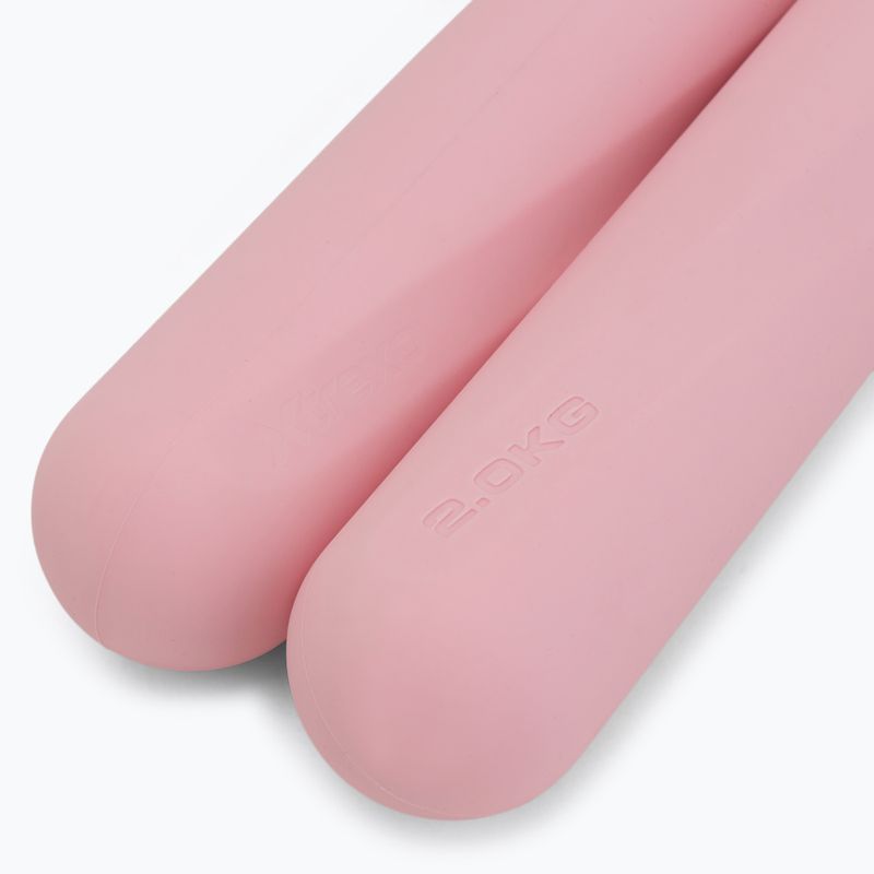 Sada činiek XTREXO SCULPT 2 x 2 kg pink 5