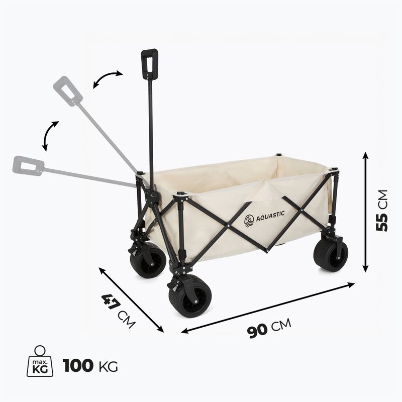 Přepravní skládací vozík AQUASTIC Caro beige 11