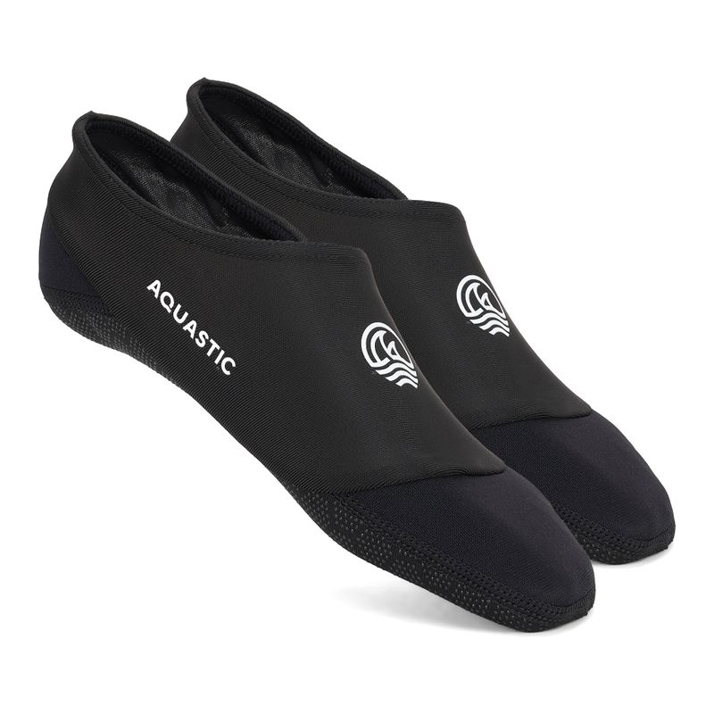Ponožky bazénové AQUASTIC Seavie Anti-Slip czarny 6