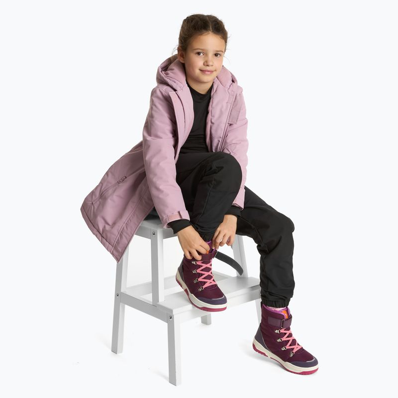 Dětské sněhule KADVA Flow WaterProof bordowy fuksja 4