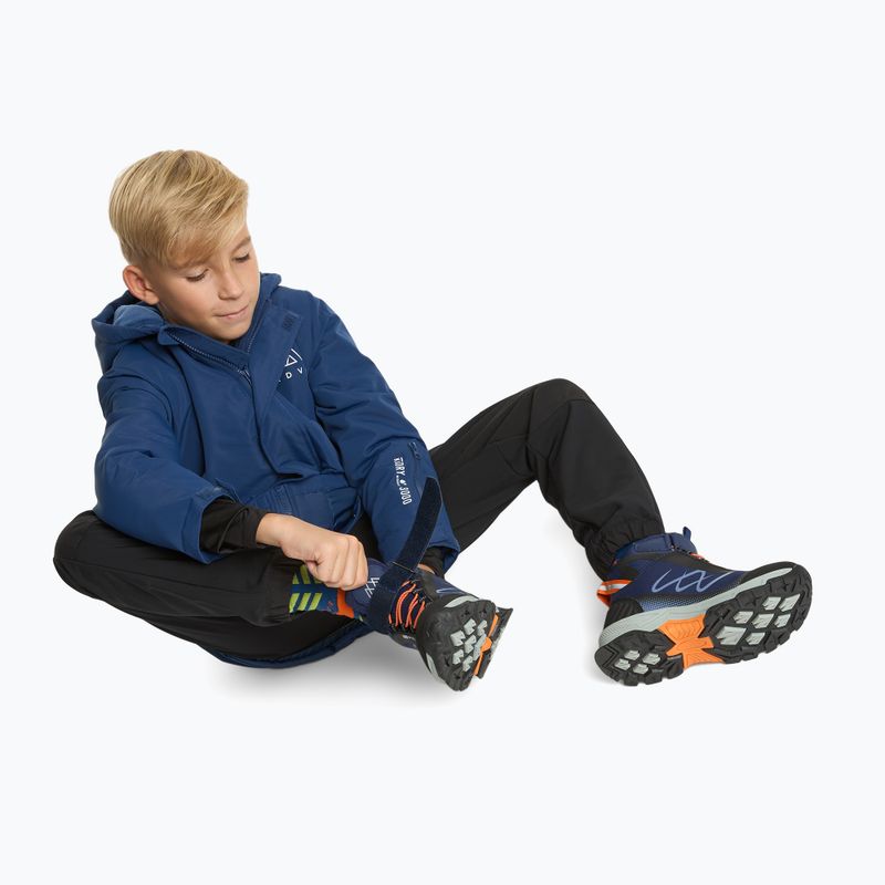 Dětské trekingové boty KADVA Rocky Trail Mid WaterProof Softshell modré 4